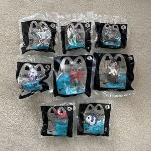 McDonald’s Disney Live Action The Little Mermaid Happy Meal Toys - Complete Set